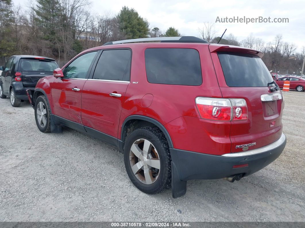 2012 Gmc Acadia Slt-1 Red vin: 1GKKRRED2CJ160172