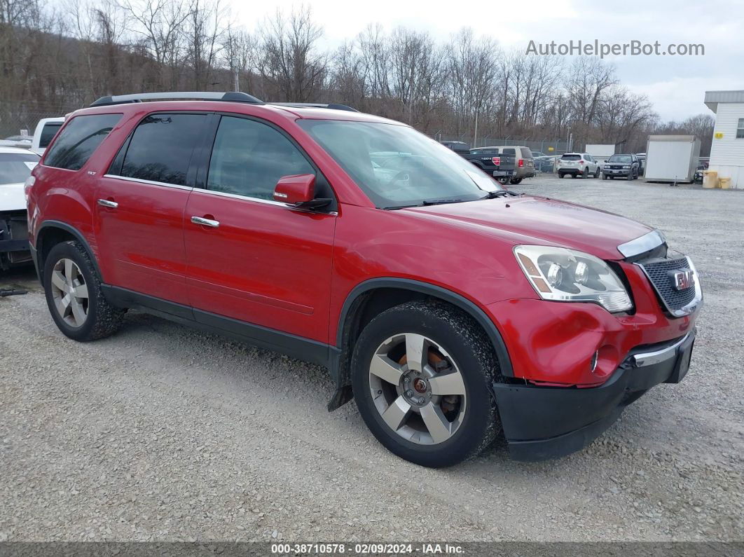 2012 Gmc Acadia Slt-1 Red vin: 1GKKRRED2CJ160172