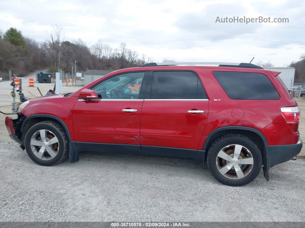 2012 Gmc Acadia Slt-1 Red vin: 1GKKRRED2CJ160172