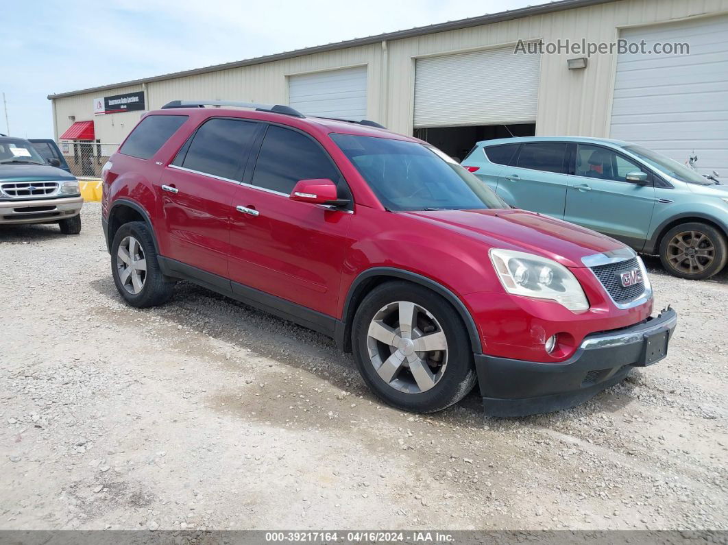 2012 Gmc Acadia Slt-1 Red vin: 1GKKRRED2CJ323354