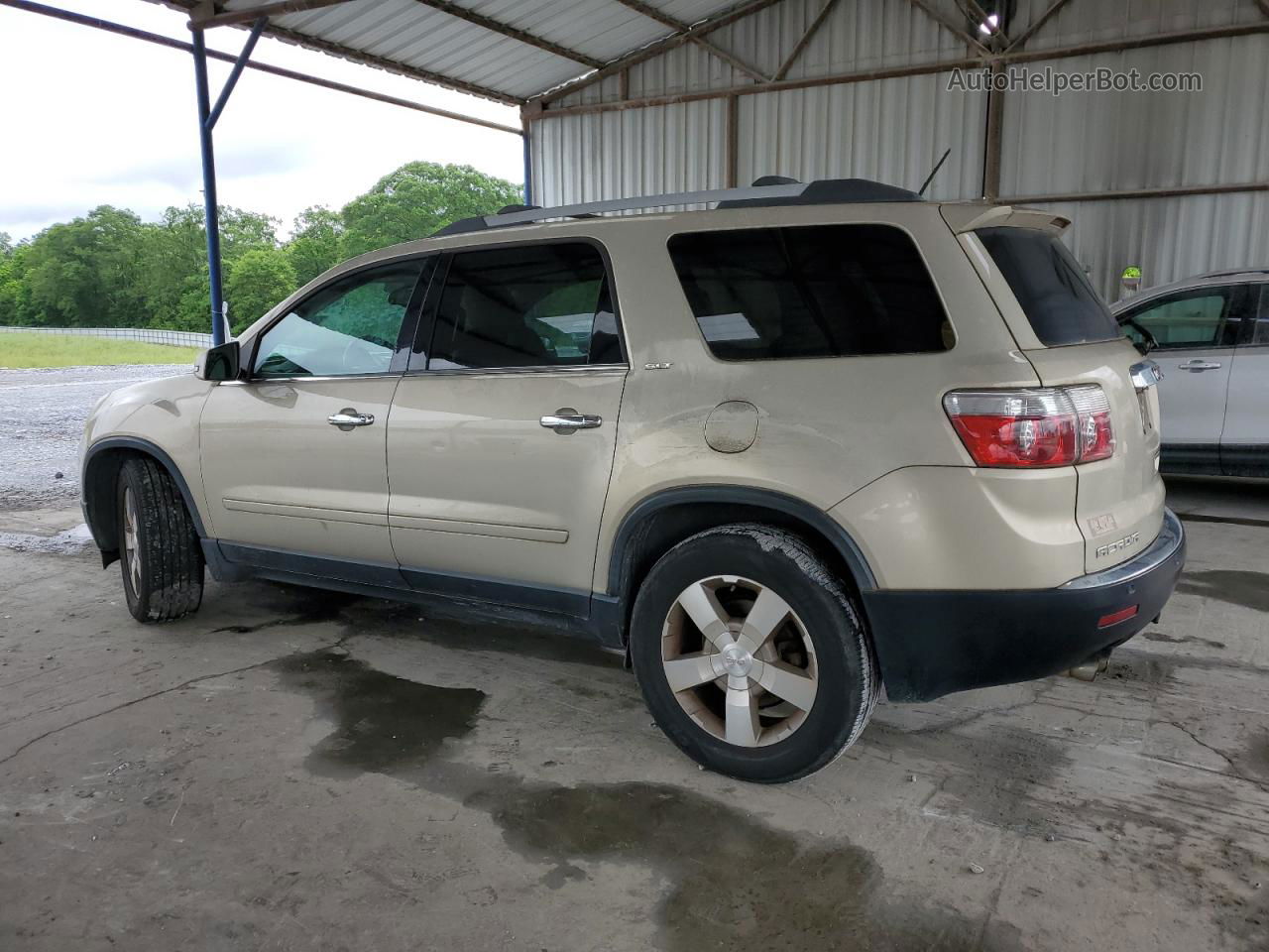 2012 Gmc Acadia Slt-1 Gold vin: 1GKKRRED3CJ274827