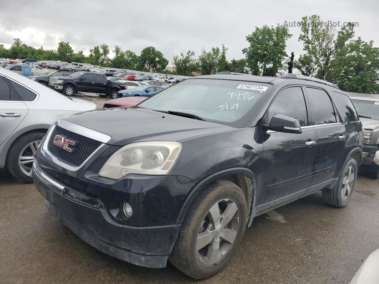 2012 Gmc Acadia Slt-1 Black vin: 1GKKRRED3CJ329471