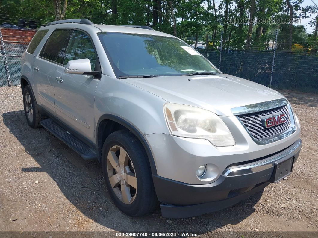 2012 Gmc Acadia Slt-1 Silver vin: 1GKKRRED3CJ409658