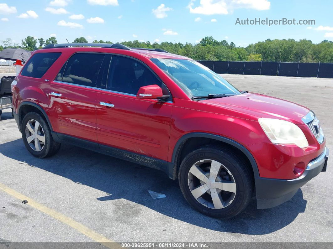 2012 Gmc Acadia Slt-1 Red vin: 1GKKRRED4CJ337207