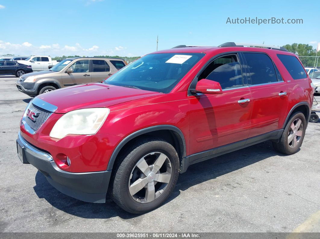 2012 Gmc Acadia Slt-1 Red vin: 1GKKRRED4CJ337207