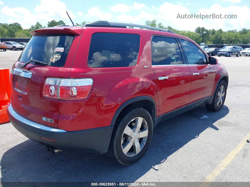 2012 Gmc Acadia Slt-1 Red vin: 1GKKRRED4CJ337207