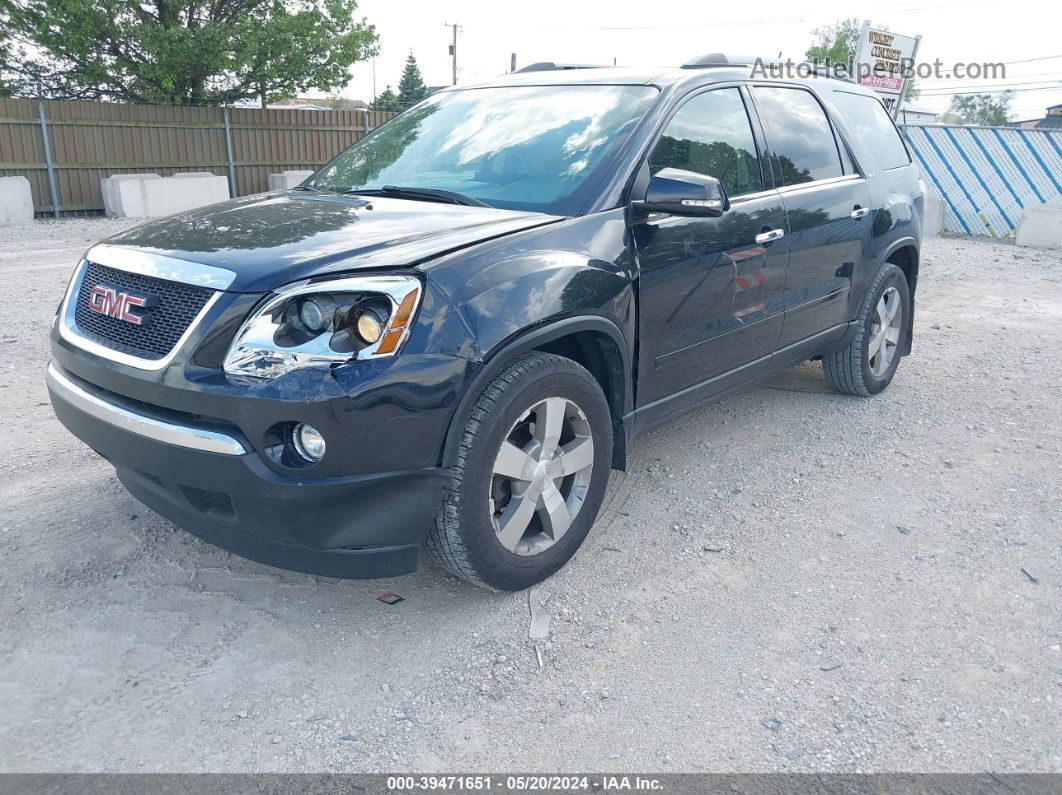 2012 Gmc Acadia Slt-1 Black vin: 1GKKRRED4CJ377979