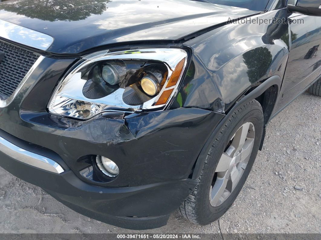 2012 Gmc Acadia Slt-1 Black vin: 1GKKRRED4CJ377979