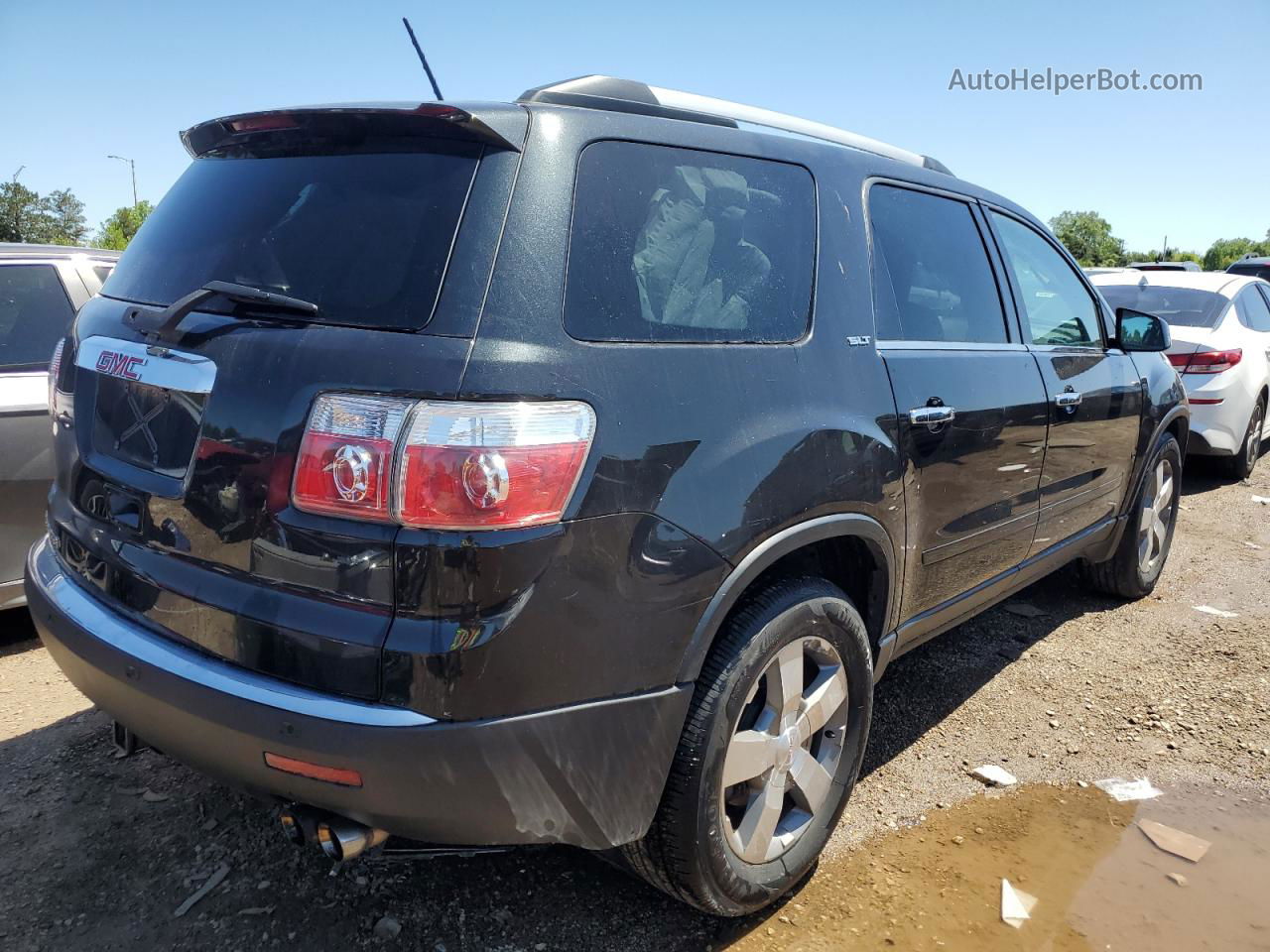 2012 Gmc Acadia Slt-1 Black vin: 1GKKRRED4CJ408891