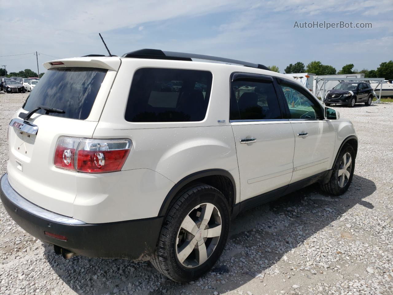 2012 Gmc Acadia Slt-1 Белый vin: 1GKKRRED5CJ194915