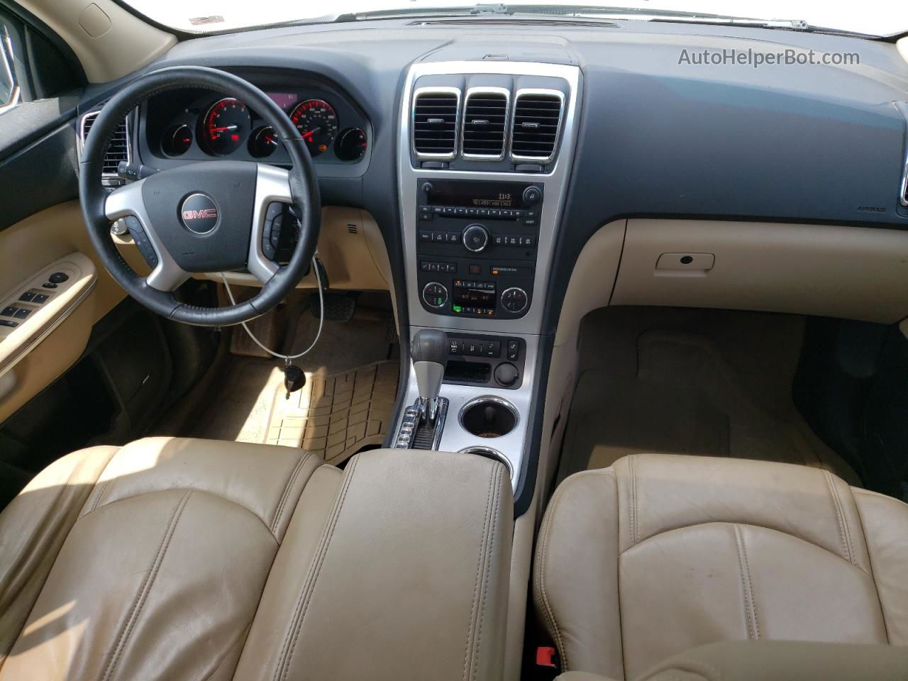 2012 Gmc Acadia Slt-1 Белый vin: 1GKKRRED5CJ194915