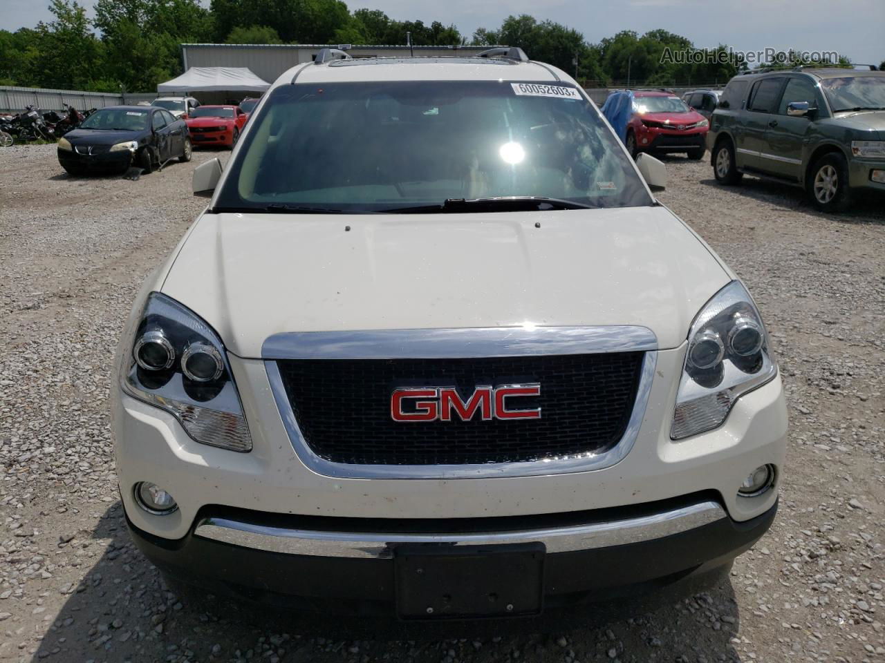 2012 Gmc Acadia Slt-1 Белый vin: 1GKKRRED5CJ194915