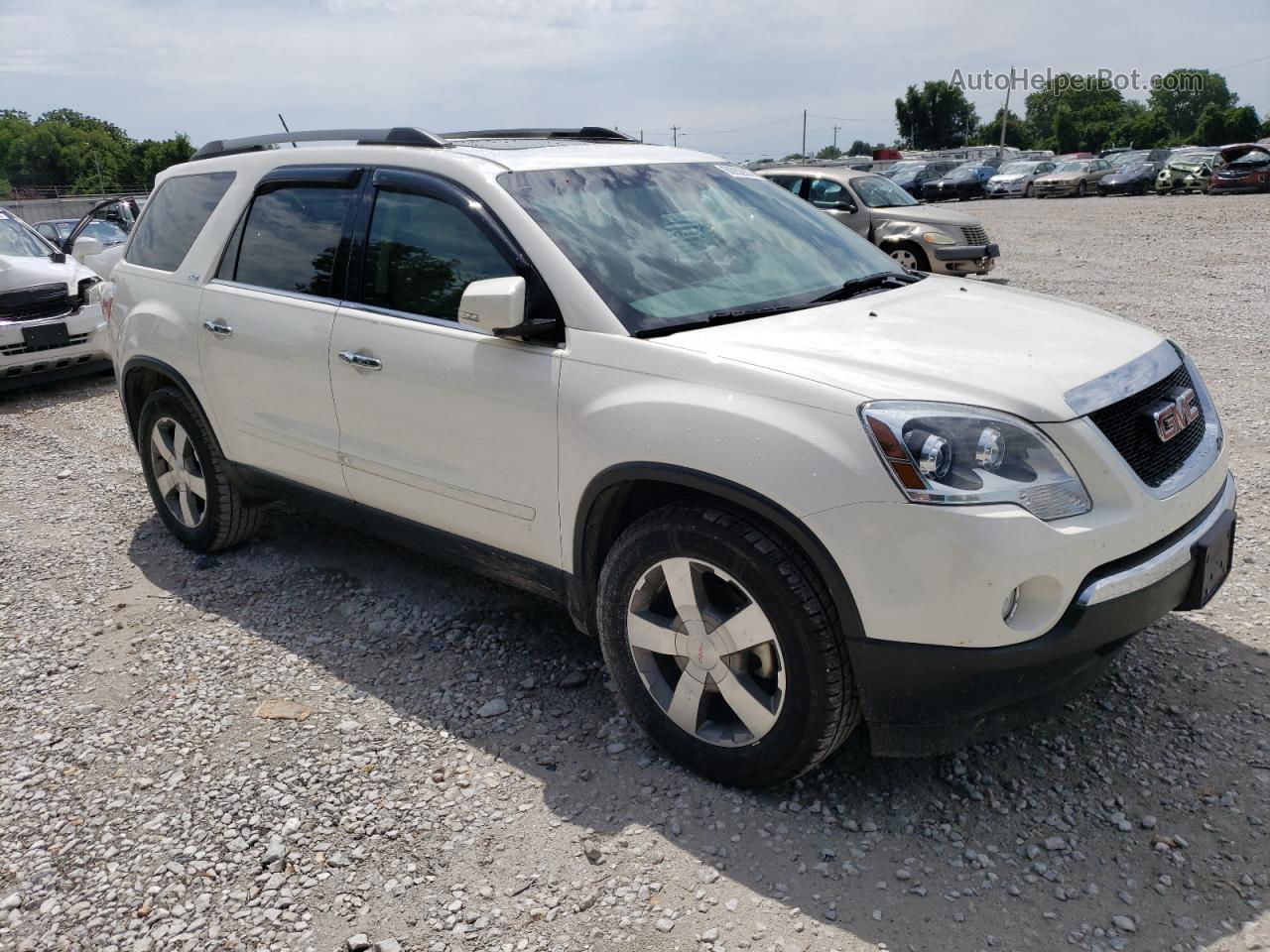 2012 Gmc Acadia Slt-1 White vin: 1GKKRRED5CJ194915