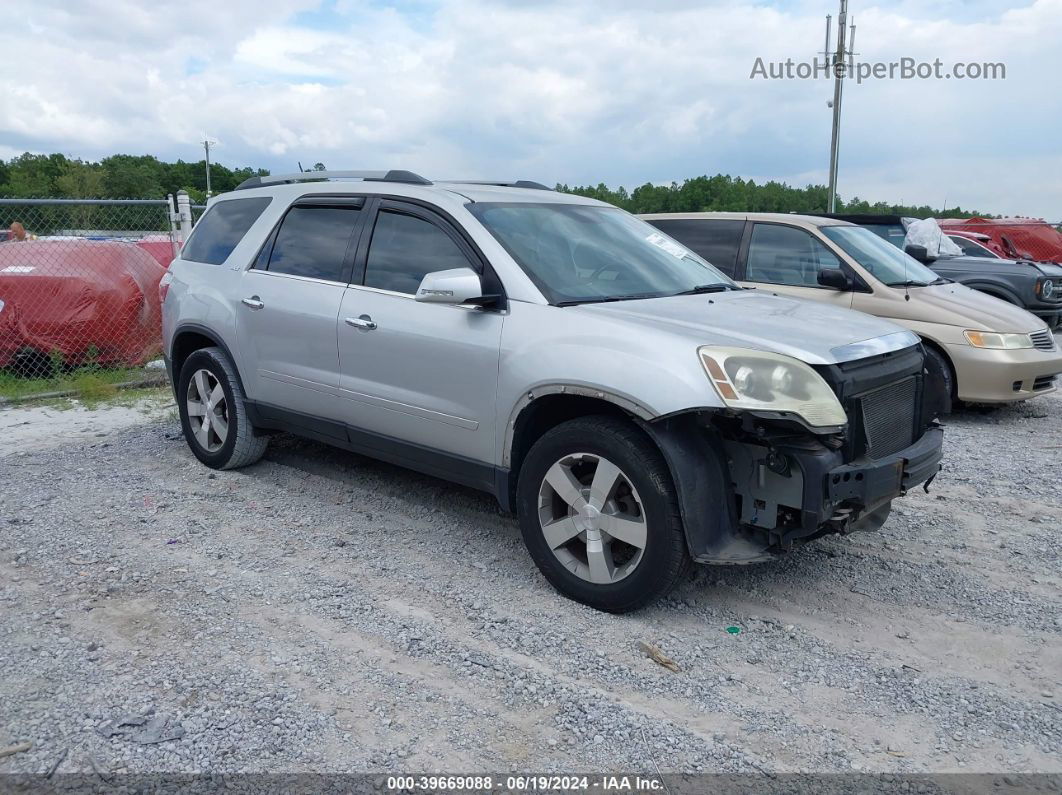 2012 Gmc Acadia Slt-1 Silver vin: 1GKKRRED5CJ202270