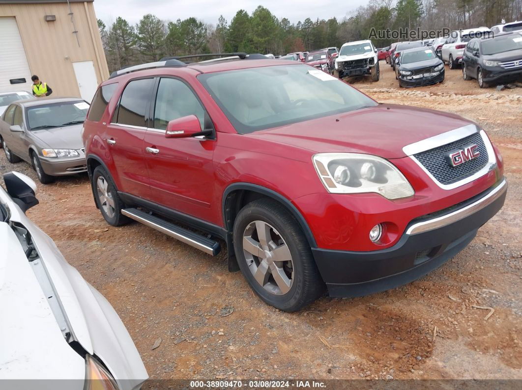 2012 Gmc Acadia Slt-1 Red vin: 1GKKRRED5CJ206383