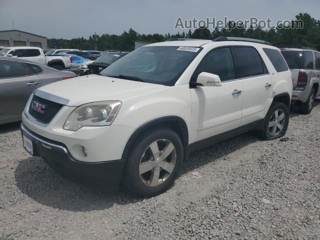 2012 Gmc Acadia Slt-1 White vin: 1GKKRRED5CJ347390