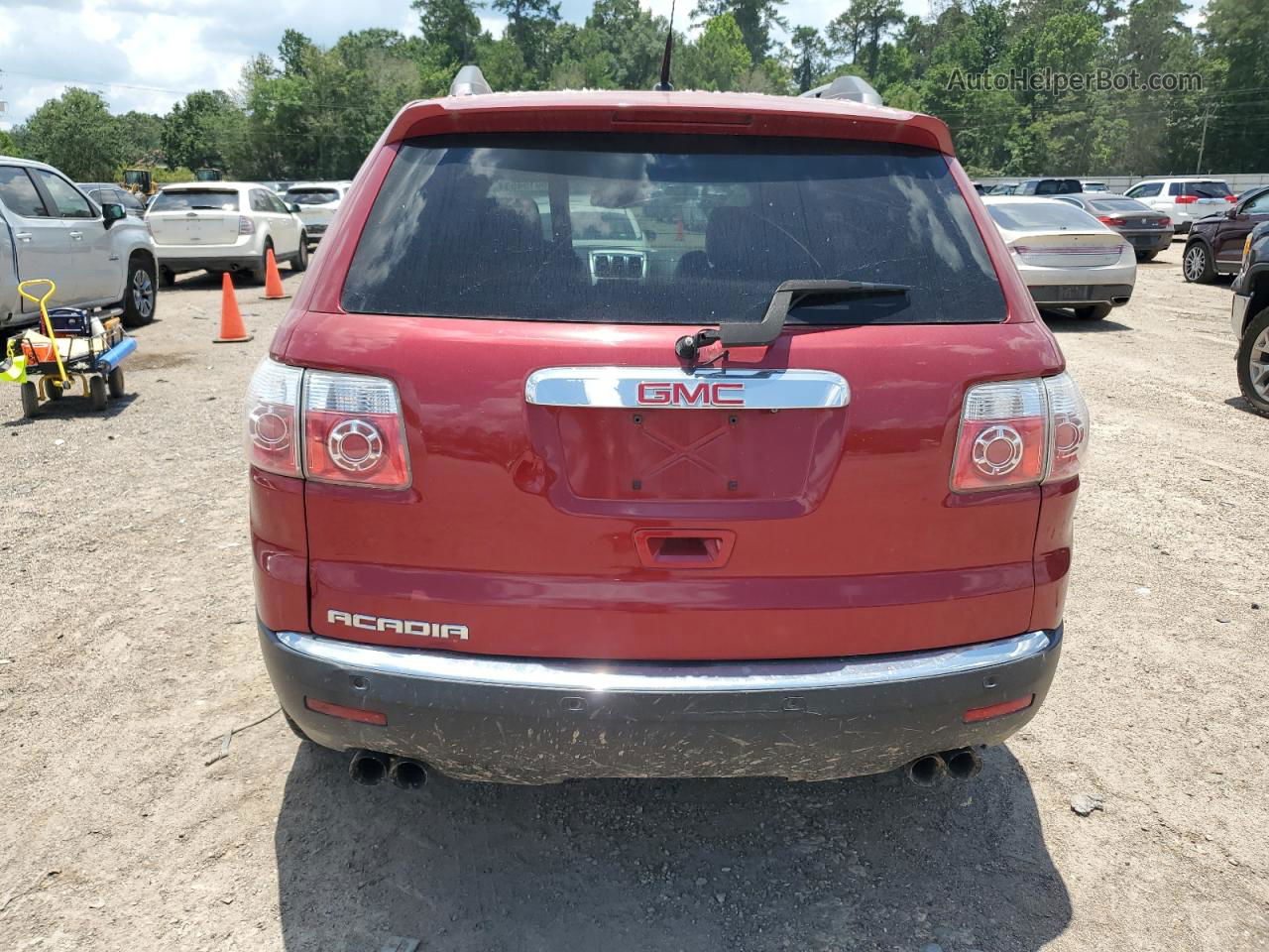 2012 Gmc Acadia Slt-1 Maroon vin: 1GKKRRED5CJ347583