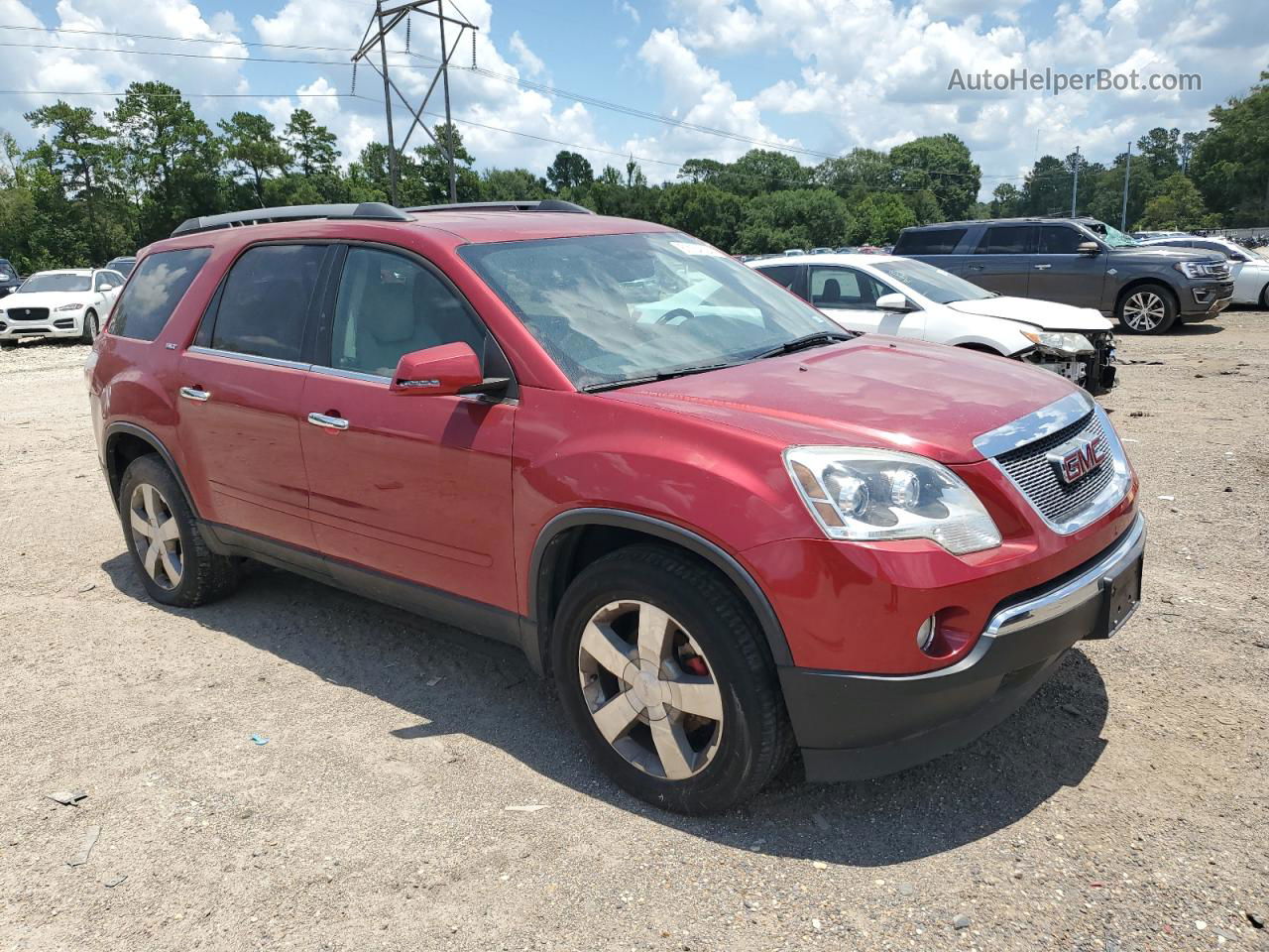 2012 Gmc Acadia Slt-1 Maroon vin: 1GKKRRED5CJ347583