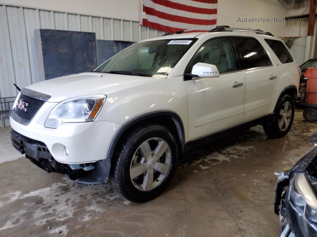 2012 Gmc Acadia Slt-1 White vin: 1GKKRRED5CJ400752