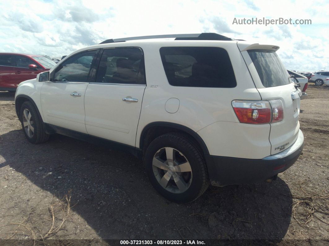 2012 Gmc Acadia Slt1 White vin: 1GKKRRED6CJ110035