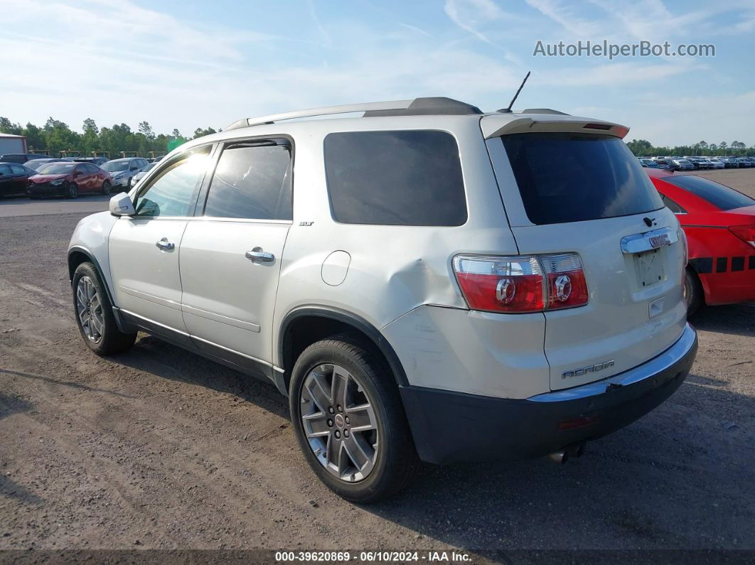 2012 Gmc Acadia Slt-1 White vin: 1GKKRRED6CJ232233