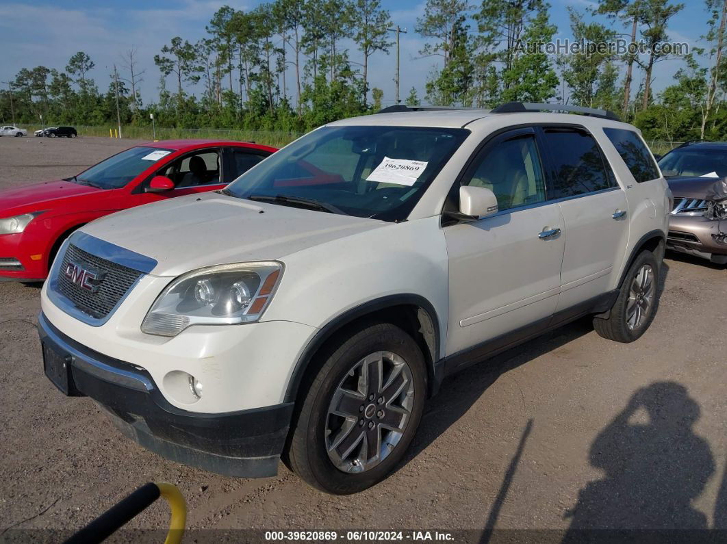 2012 Gmc Acadia Slt-1 White vin: 1GKKRRED6CJ232233