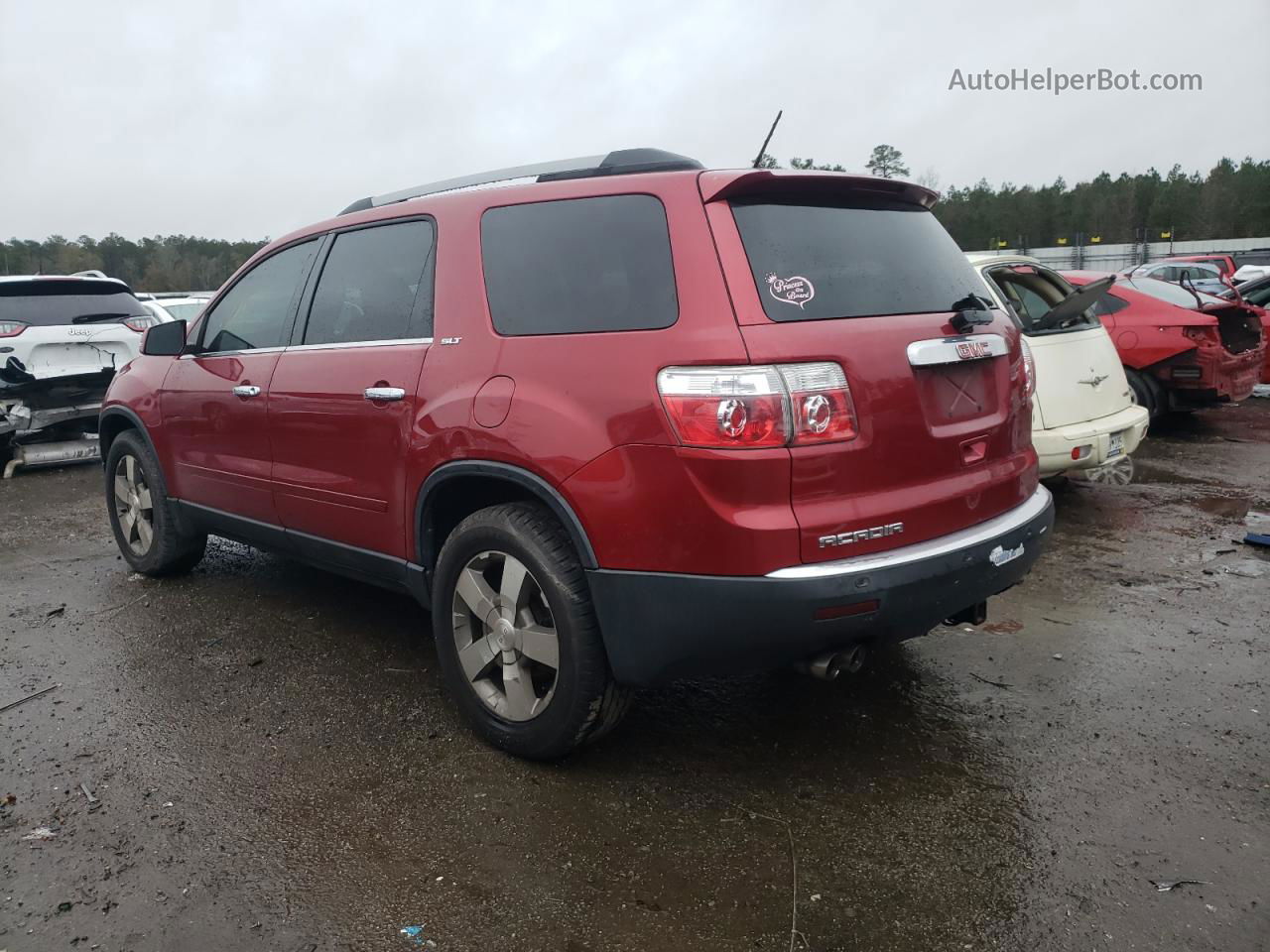 2012 Gmc Acadia Slt-1 Burgundy vin: 1GKKRRED6CJ238811