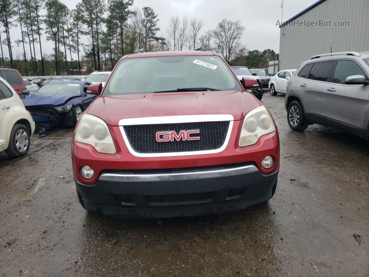 2012 Gmc Acadia Slt-1 Burgundy vin: 1GKKRRED6CJ238811