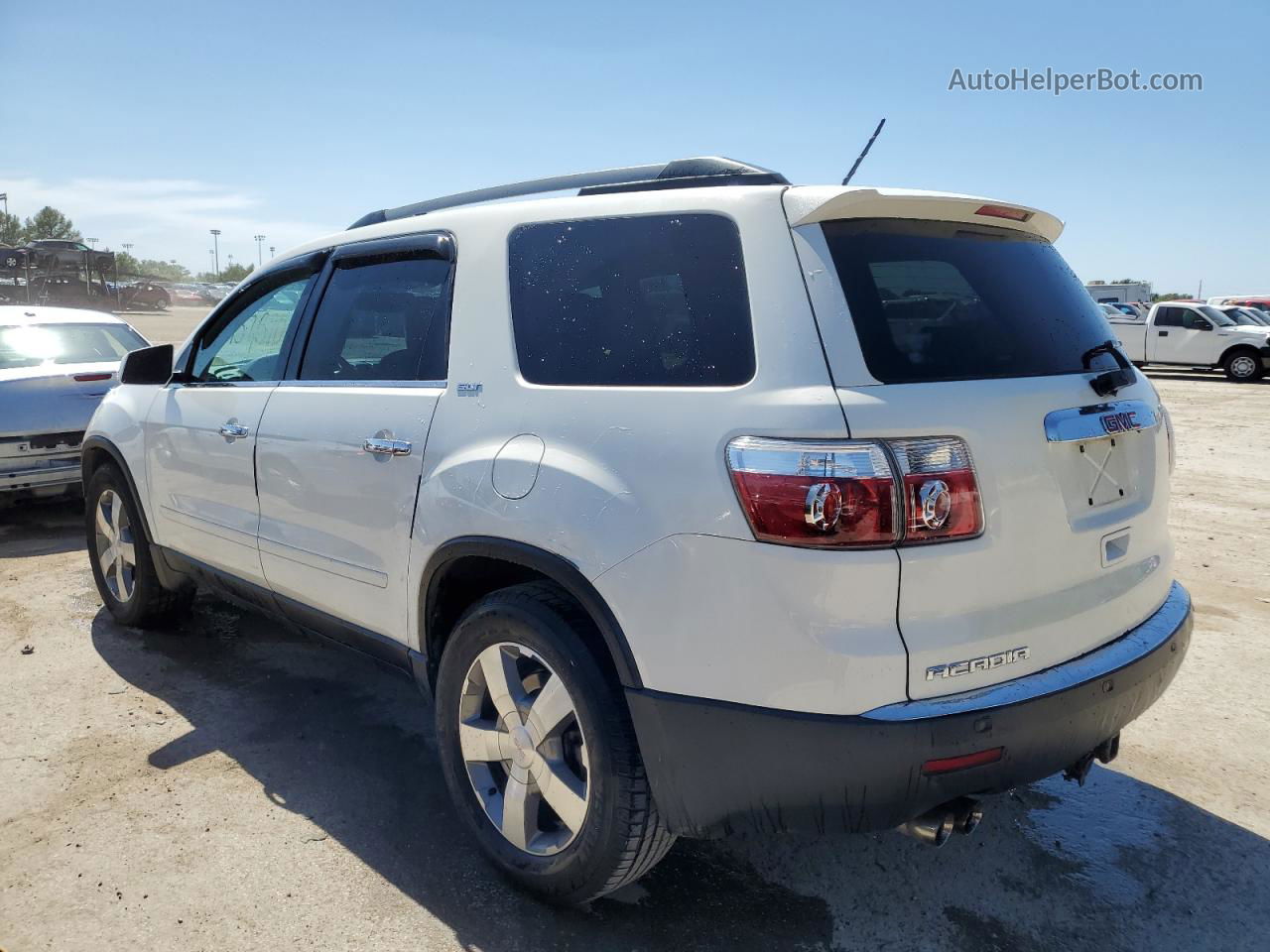 2012 Gmc Acadia Slt-1 White vin: 1GKKRRED6CJ343851