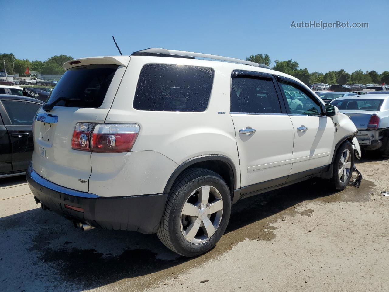 2012 Gmc Acadia Slt-1 White vin: 1GKKRRED6CJ343851