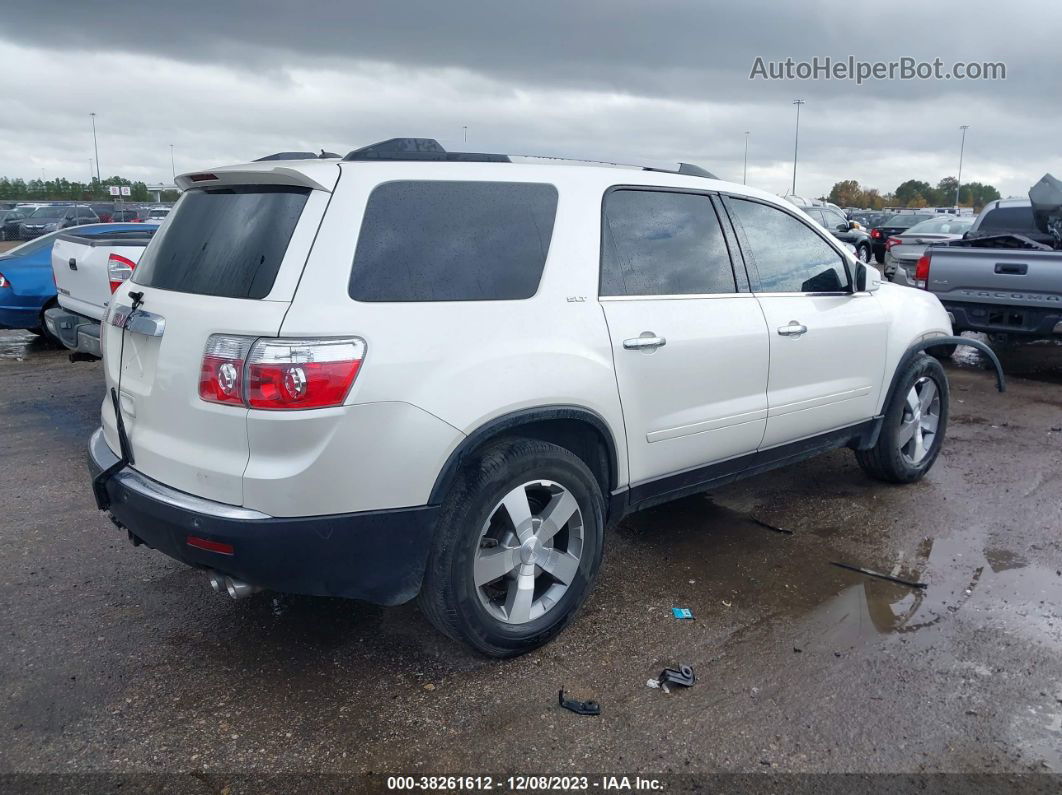 2012 Gmc Acadia Slt-1 White vin: 1GKKRRED6CJ370631