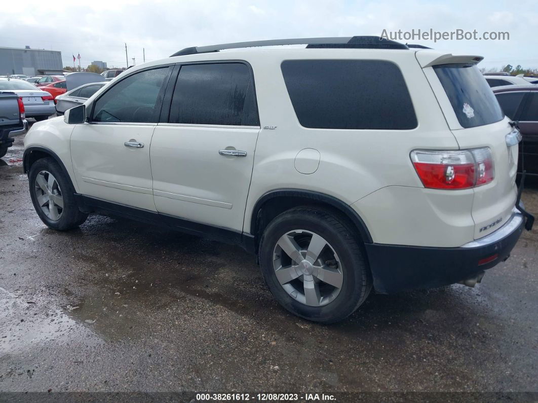 2012 Gmc Acadia Slt-1 White vin: 1GKKRRED6CJ370631