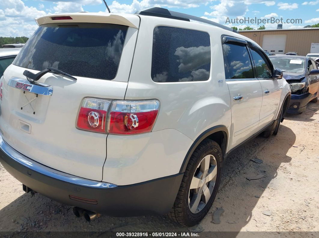 2012 Gmc Acadia Slt-1 White vin: 1GKKRRED7CJ244701