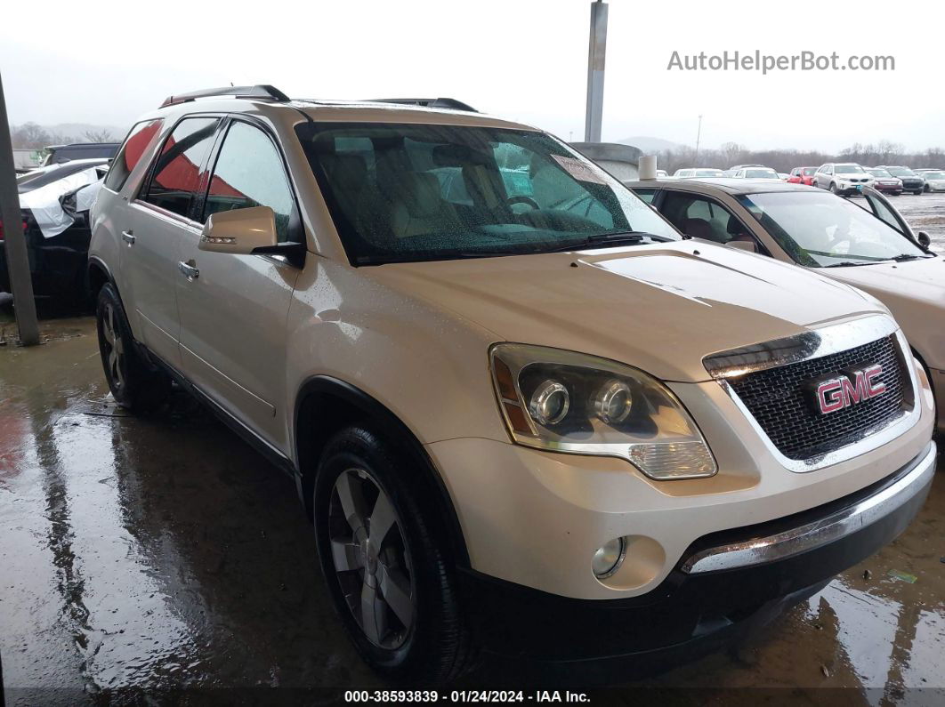 2012 Gmc Acadia Slt-1 White vin: 1GKKRRED8CJ142419