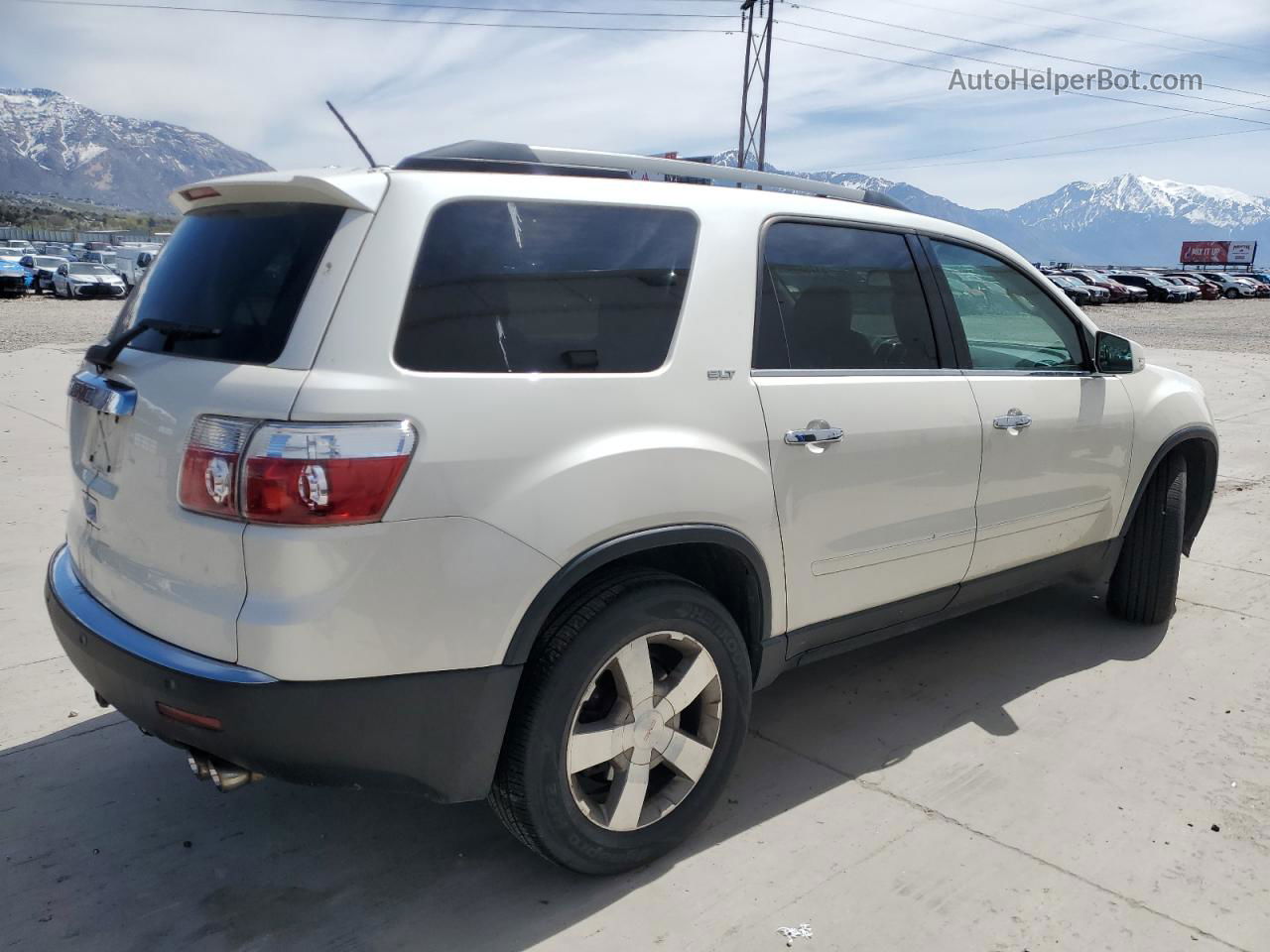 2012 Gmc Acadia Slt-1 White vin: 1GKKRRED8CJ341017