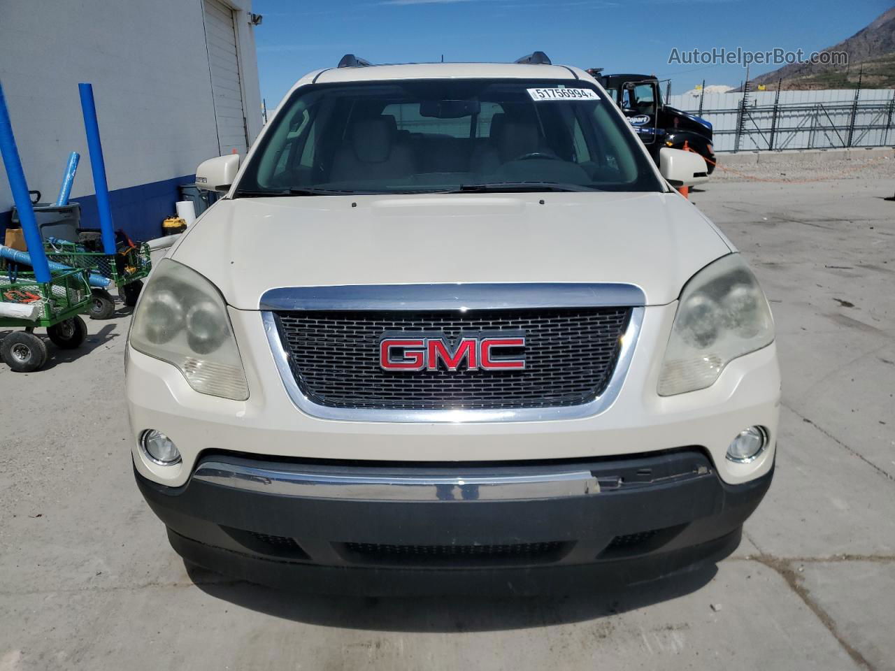 2012 Gmc Acadia Slt-1 White vin: 1GKKRRED8CJ341017