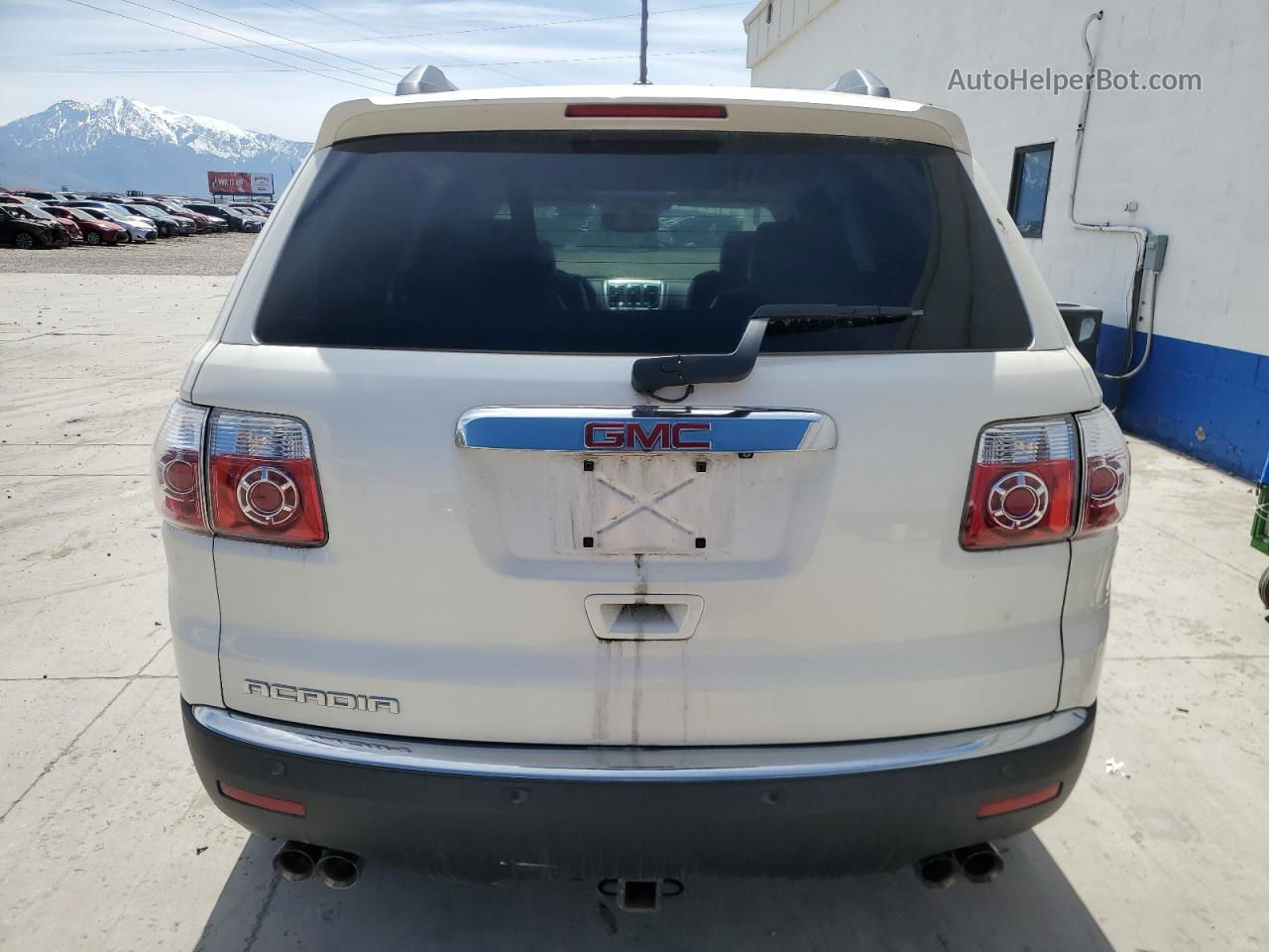 2012 Gmc Acadia Slt-1 White vin: 1GKKRRED8CJ341017