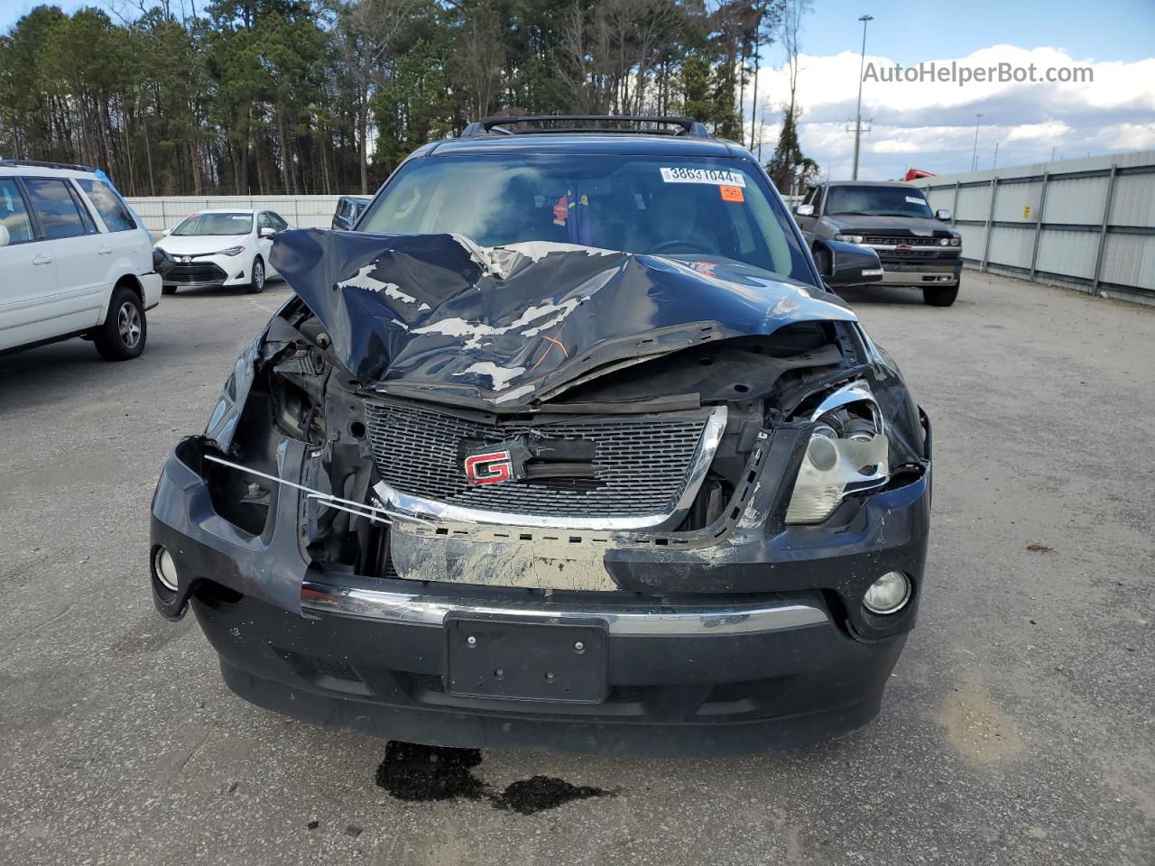 2012 Gmc Acadia Slt-1 Black vin: 1GKKRRED9CJ219833