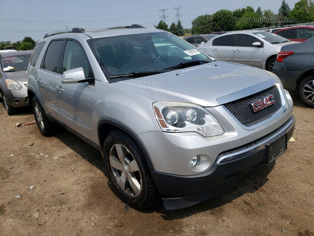 2012 Gmc Acadia Slt-1 Silver vin: 1GKKRREDXCJ359292