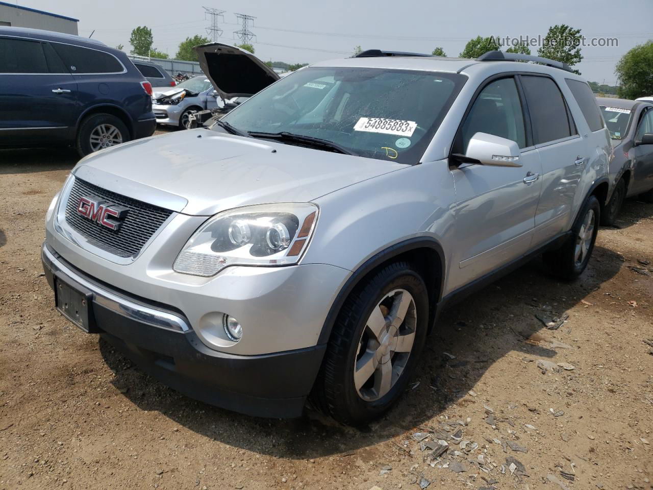 2012 Gmc Acadia Slt-1 Silver vin: 1GKKRREDXCJ359292