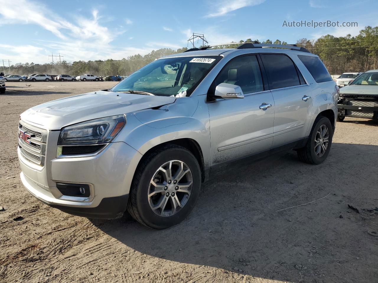 2014 Gmc Acadia Slt-1 Silver vin: 1GKKRRKD0EJ240688