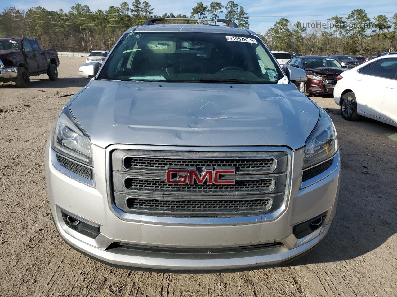 2014 Gmc Acadia Slt-1 Silver vin: 1GKKRRKD0EJ240688