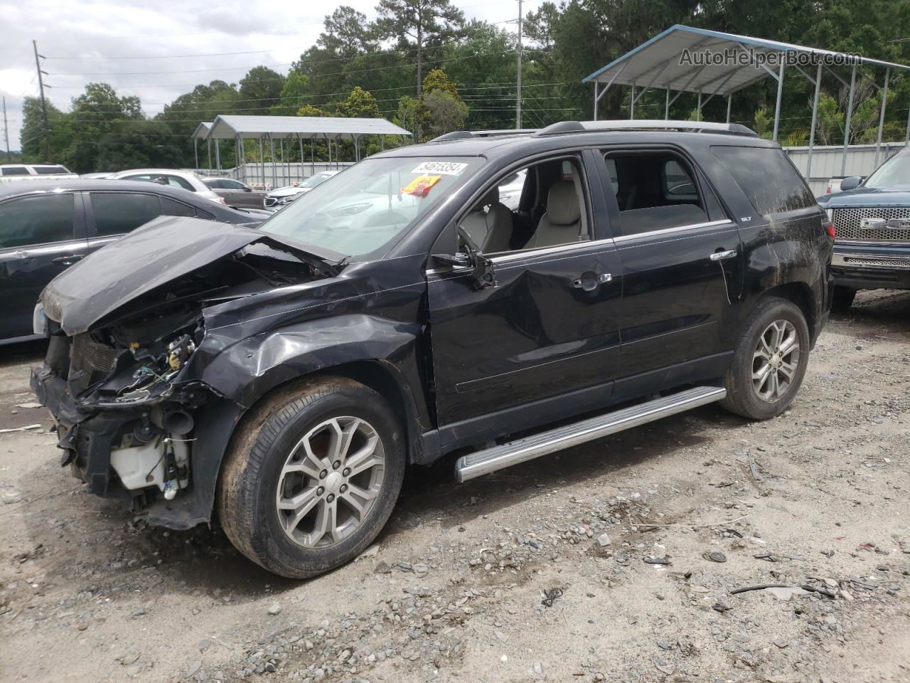 2014 Gmc Acadia Slt-1 Black vin: 1GKKRRKD0EJ361348