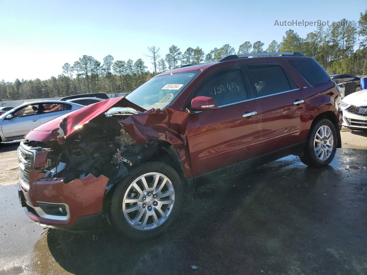 2015 Gmc Acadia Slt-1 Red vin: 1GKKRRKD0FJ375669