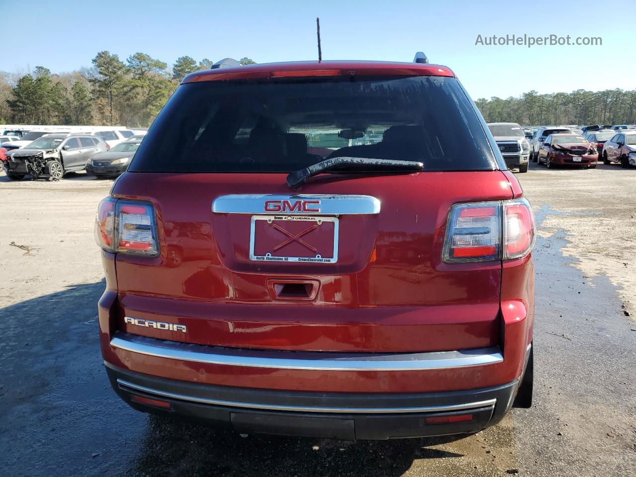 2015 Gmc Acadia Slt-1 Red vin: 1GKKRRKD0FJ375669