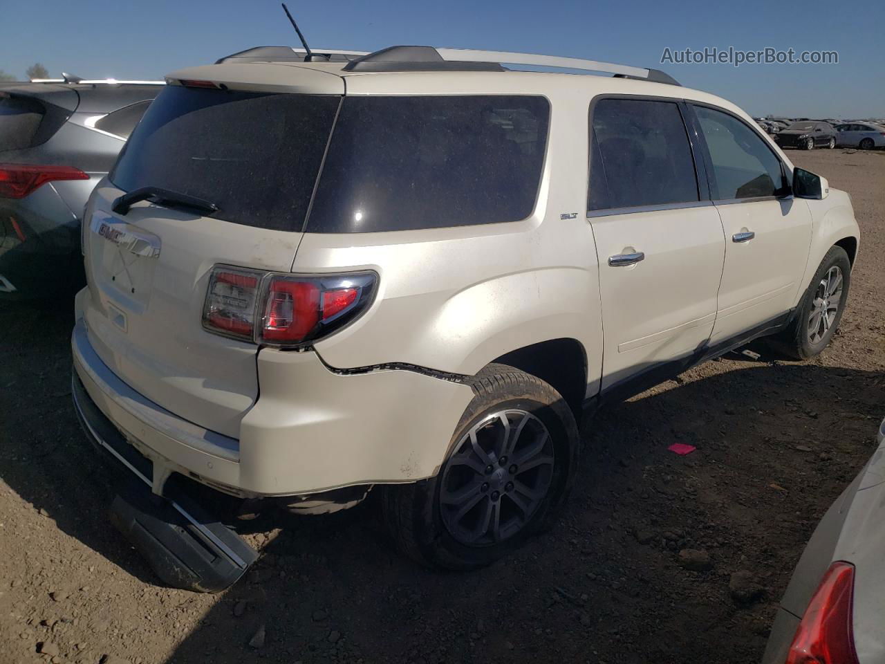 2013 Gmc Acadia Slt-1 White vin: 1GKKRRKD1DJ238799