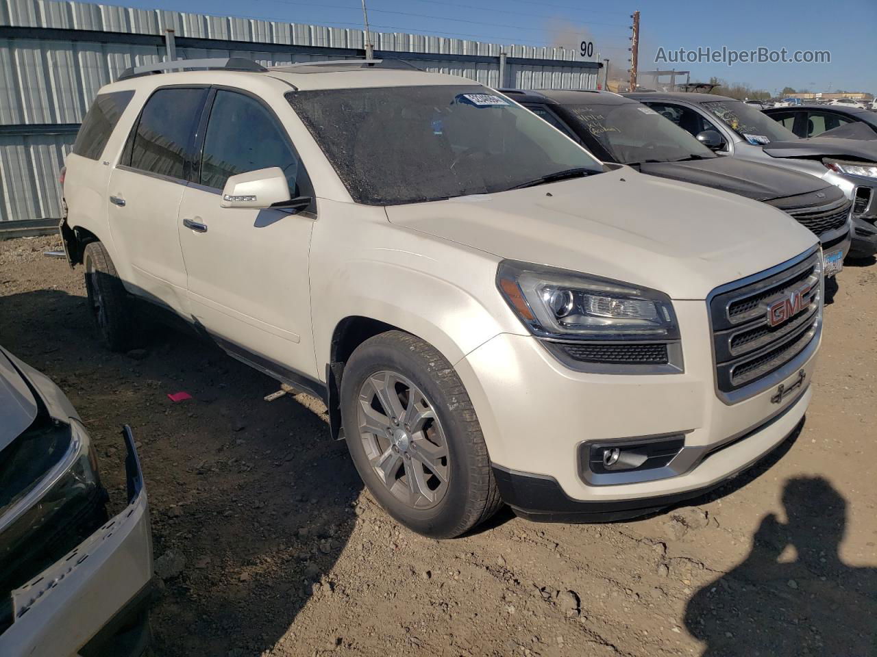 2013 Gmc Acadia Slt-1 Белый vin: 1GKKRRKD1DJ238799