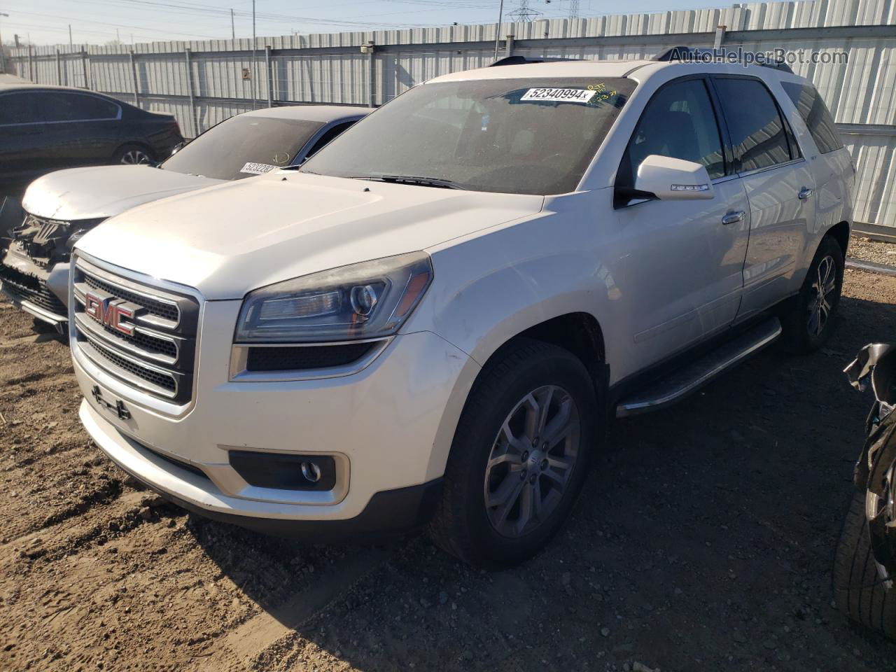 2013 Gmc Acadia Slt-1 White vin: 1GKKRRKD1DJ238799