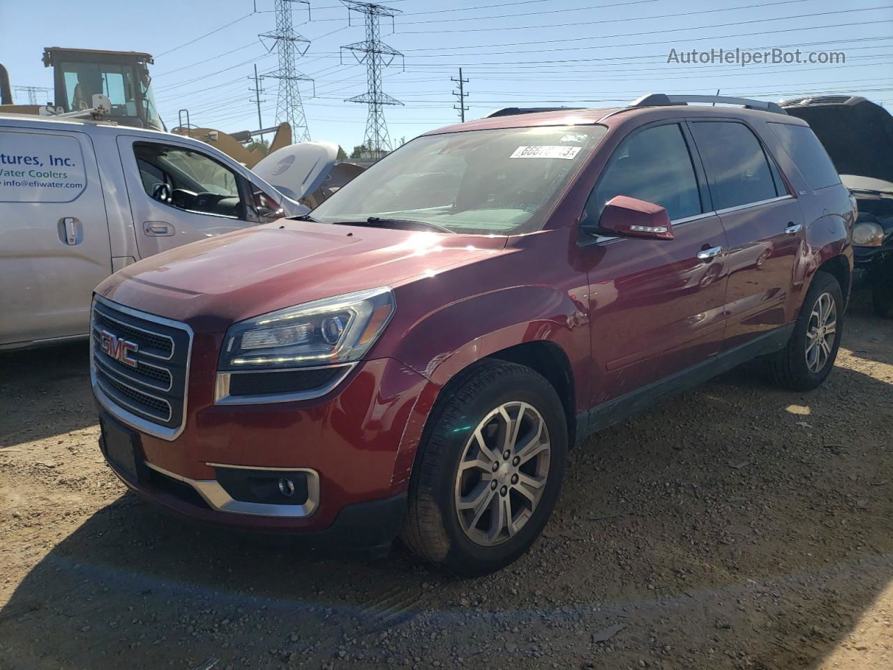 2015 Gmc Acadia Slt-1 Red vin: 1GKKRRKD1FJ161600