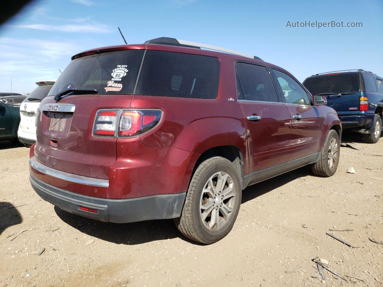 2015 Gmc Acadia Slt-1 Red vin: 1GKKRRKD1FJ161600